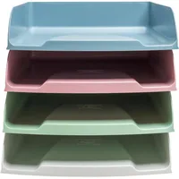 Exacompta 111303SETD 4 Briefablagen Combo Styli Autentik Farben sortiert