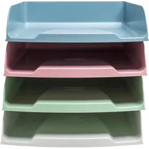 Exacompta 111303SETD 4 Briefablagen Combo Styli Autentik Farben sortiert