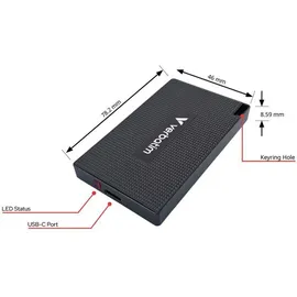 Verbatim 32031 Externes Solid State Drive 1 TB, bis zu 2000 MB/s Lesen und 1750 MB/s Schreiben, Externe Festplatte USB 3.2 Gen 2, für Mac, PC, Smartphone &