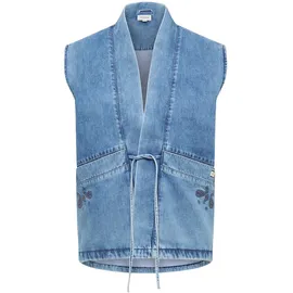 Mustang Jeansweste mit Schnürung Modell Gillian Jeansblau, XS