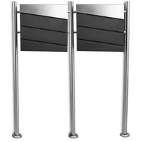 BITUXX MS-18438 Grau inkl. Zeitungsfach