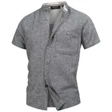 Indicode Kurzarmhemd Herren INHelmer Herrenhemd Kurzarm Kurzarm-Hemd in modernem und lässigem Schnitt schwarz XL