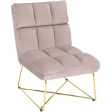 Mid.you Stuhl, Rosa, Textil, X-Form, 84x85x61 cm, Esszimmer, Stühle, Esszimmerstühle