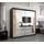abiks möbel Schwebetürenschrank MONACO 200 x 200 x 62 cm Schwarz