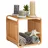 Relaxdays Beistellregal braun 33,0 x 33,0 x 33,0 cm, 1 St.