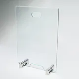 BIJON Kaminschutzgitter aus Spezial-Sicherheitsglas, Hitzeschutz Funkenschuztgitter, Ofenschutzgitter aus echtem ESG-Glas, Kamin Ofen Glas Funkenschutz FIREpro - 50 x 80 cm