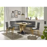 Trendmöbel24 Eckbank Eckbankgruppe VERONA II 150x190 cm Eiche mit Tisch Manzano