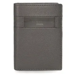 Pepe Jeans Unisex. 7882034 Lederbrieftasche Checkbox vertikal mit Münzgeldtasche Grau (OSFA), Lässig
