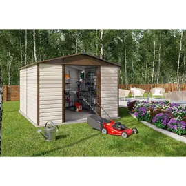 YardMaster Brandenburg 1012 2,85 x 3,67 m braun/taupe inkl. Bodenrahmen