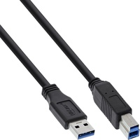 InLine USB Kabel A an B schwarz, 1,5m