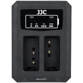 JJC Canon DCH LPE17 USB Dual Battery Charger für LP/E17 Akkus