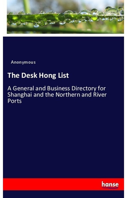 The Desk Hong List - Anonym, Kartoniert (TB)