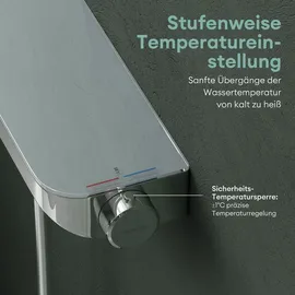 mai & mai Thermostat Badewannenarmatur Silber