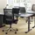 Yaasa Schreibtisch Desk Essential 120 x 80 cm Eiche dunkel/Schwarz