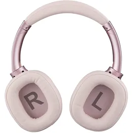 Intenso O400HA Over-Ear Kopfhörer - Hybrid Active Noise Cancelling, bis zu 75 Stunden Laufzeit und Bluetooth 5.3, mit Musikmodus, Transparency Modus und schneller Ladezeit, rosa