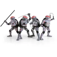The Loyal Subjects Tortues Ninja pack 4 figurines BST AXN Battle Damaged 13 cm,