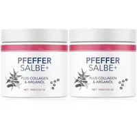 Pfeffersalbe Plus zum Bräunen, Aktiv Pfeffer Salbe, Reichhaltige Salbe mit Plus Collagen & Arganöl, Hautreparatur Pfeffer Salbes, Feuchtigkeitsspendende Gesichtscreme für alle Hauttypen (2PC)