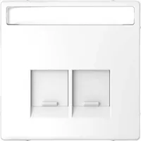 Merten Zentralplatte für Actassi-Connector 2fach, Lotosweiß System Design