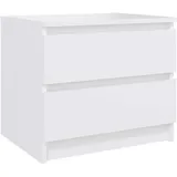 vidaXL Nachtschrank 50 x 39 x 43,5 cm Weiß