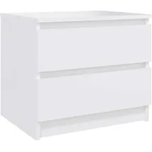 vidaXL Nachtschrank 50 x 39 x 43,5 cm Weiß