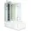 K05-R01-WP 90 x 180 weiß Sicherheitsglas