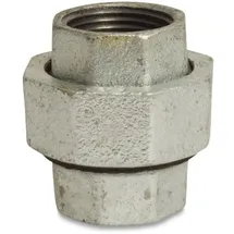KLASEBO® Gewindefitting Temperguss Verschraubung, Konische Verschraubung Temperguss 1 Zoll