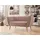 Mirjan24 Sofa Pas 2, Holzkonstruktion, 142x74x75 cm, 2-Sitzer rosa