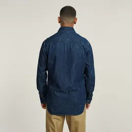 G-Star Dakota Slim Langarmhemd Blau L