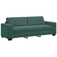 VidaXL Sofa 3-Sitzer Dunkelgrün 180 cm Samt