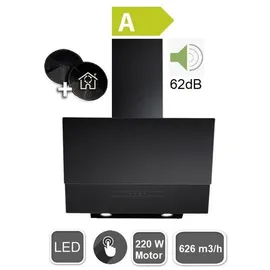 Böhme Kopffreie Wandhaube 60 cm Schwarz