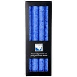 Kerzenfarm Hahn Stabkerzen, 250 x 22 mm, Dunkelblau, 4er-Pack, Bio - Kerzen/Stearin - Leuchterkerzen