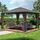 TOOLPORT Gartenpavillon 4 x 4 m inkl. 4 Seitenteile Grau