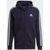 Adidas Essentials Fleece 3-Streifen Kapuzenjacke Legend Ink S
