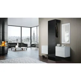 Vladon Carlton Set 2 Garderobe 105 x 193 x 35 cm grau