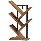 Vicco Bücherregal Fyrk, Antikholz Schwarz 34 x 71 cm