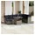 vidaXL Gartensofa-Set 9-tlg. grau Polyrattan