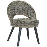 vidaXL Sessel Sessel Kubu-Rattan Schwarz (1-St) schwarz