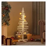 vidaXL Weihnachtsbaum Holz Braun 90 cm