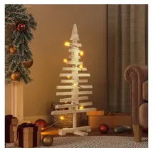 vidaXL Weihnachtsbaum Holz Braun 90 cm