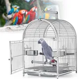 Vogelkäfig, Papageienkäfige Für Große Vögel, Transporter Für Papageien, Vogelkäfig Aus Edelstahl, Atmungsaktiver Reisekäfig, Vogelkäfig Für Papageien Und Sittiche, Schmiedeeisen