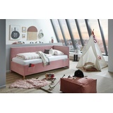Meise Möbel meise.möbel Kinderbett »COOL II«, Polsterbett wahlweise mit Bettkasten, Jugendbett inkl. USB Anschlüsse, rosa