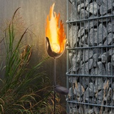 ETC Shop LED Erdspieß Solarleuchte, Flamme, Feuereffekt, Höhe 93,5 cm