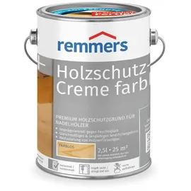 Remmers Holzschutz-Creme 2,5 Liter, tropffreier Premium Holzschutzgrund für Nadelhölzer, Gleichmäßiges - langlebiges Anstrichergebnis