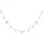 Cai Kette mit Anhänger 925 Sterling Silber rhodiniert Zirkonia Baguette Weiß