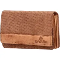 The Skandinavian Brand Damen Leder Geldbörse Quer Cognac