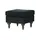 Sofa.de Hocker Cozy 55 x 44 x 55 cm Schwarz