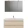 Pelipal Serie 6025 3-tlg. 117 cm x 200 cm x 48 cm Waschtisch weiß polar pinie quer NB