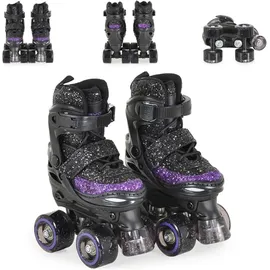 Byox Rollschuhe Sparkle, PU-Räder, verschiedene Größen, ABEC-5-Lager, PU-Bremse S 30-33