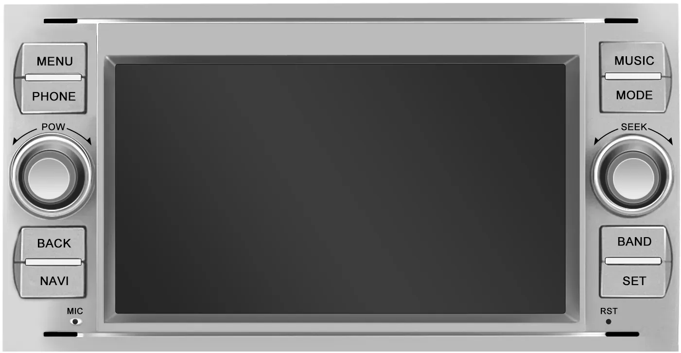 Junsun CD Radio für Ford Bluetooth Navigation GPS RDS - Typ-B - Silber