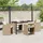 vidaXL Garten Essgruppe 5-tlg. Beige